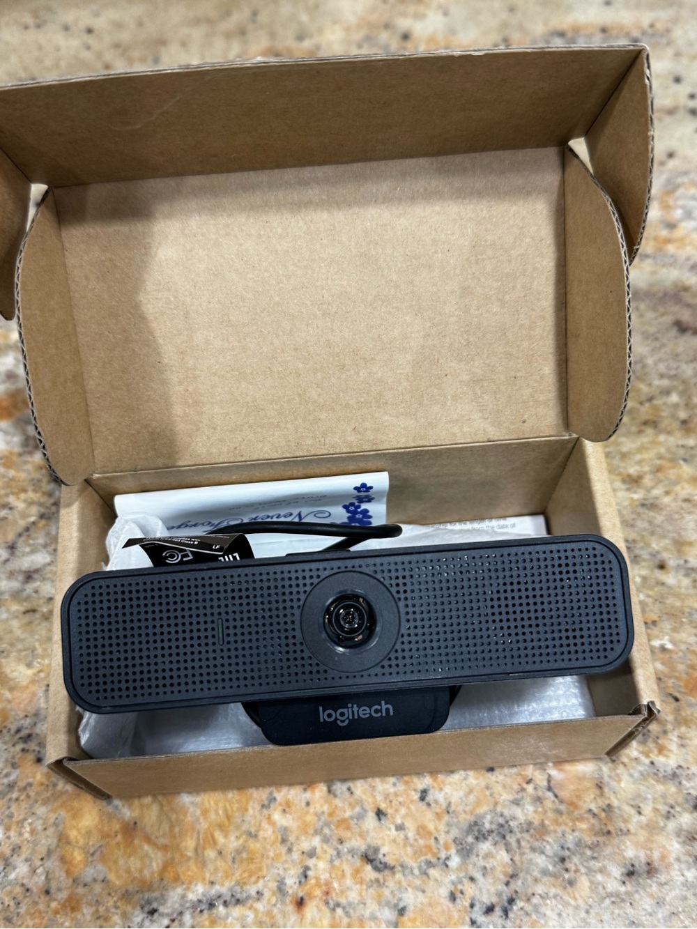 Logitech Black USB Webcam with Built-In Microphone